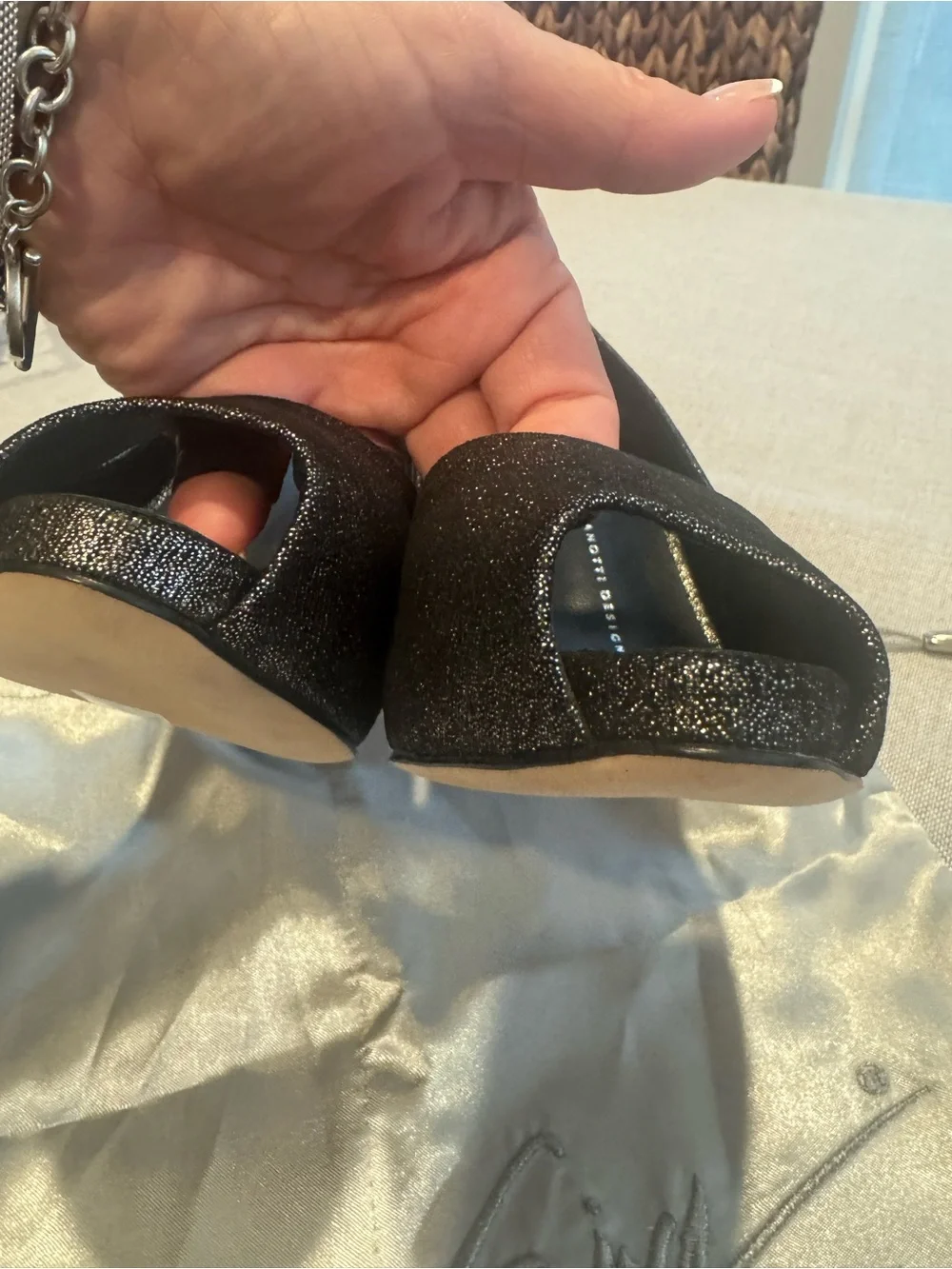 Giuseppe Zanotti glitter black
